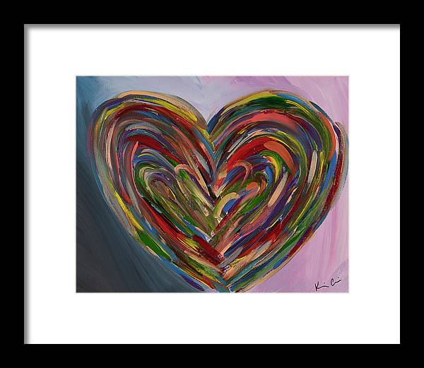 LG Hues of the Heart - Framed Print