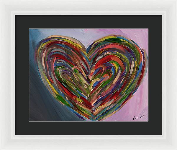 LG Hues of the Heart - Framed Print