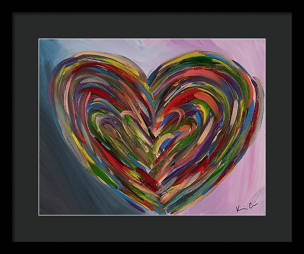 LG Hues of the Heart - Framed Print