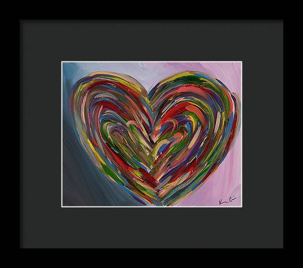 LG Hues of the Heart - Framed Print