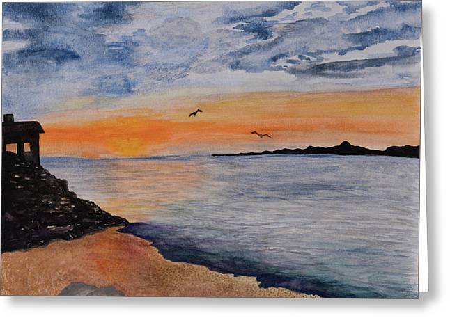 Montauk Sunset - Greeting Card