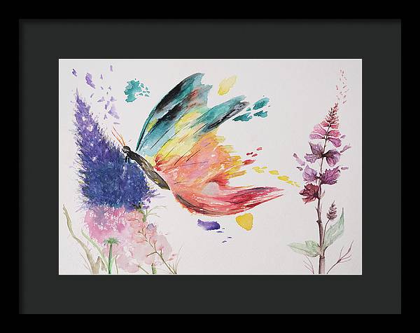 Rainbow Butterfly - Framed Print