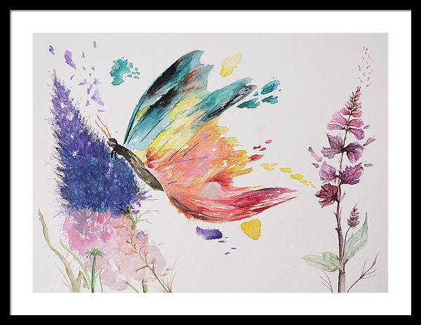 Rainbow Butterfly - Framed Print