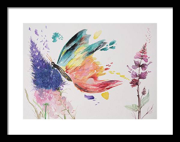 Rainbow Butterfly - Framed Print