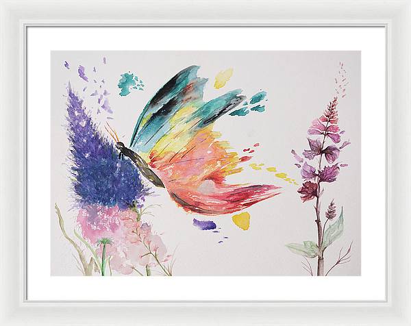 Rainbow Butterfly - Framed Print