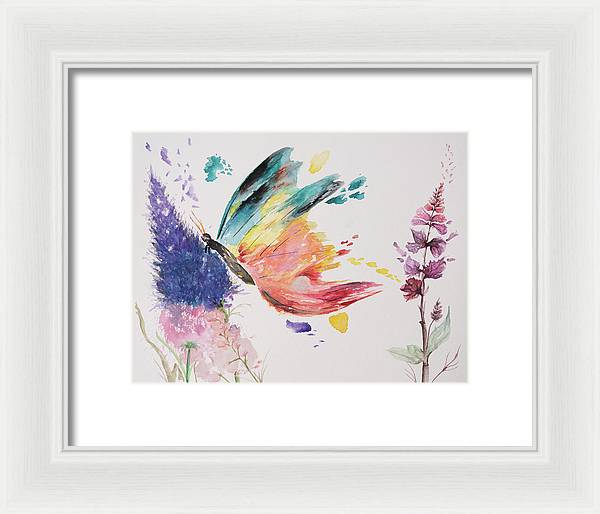 Rainbow Butterfly - Framed Print