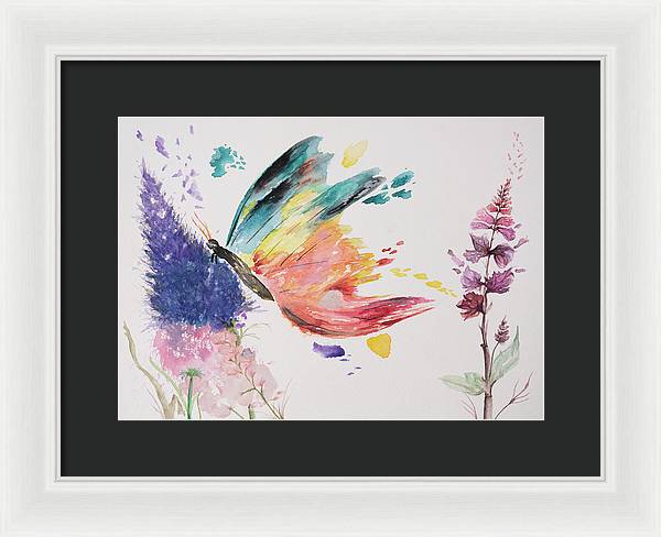 Rainbow Butterfly - Framed Print