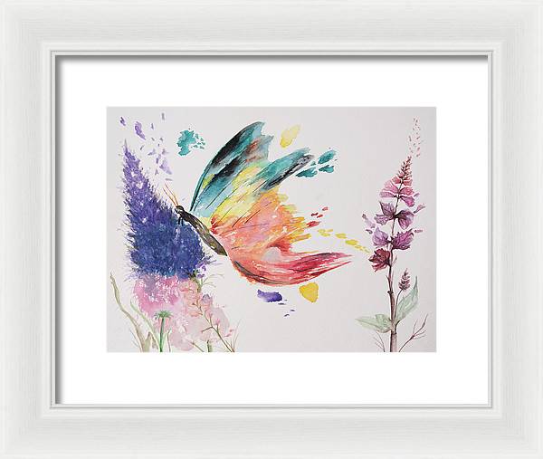 Rainbow Butterfly - Framed Print