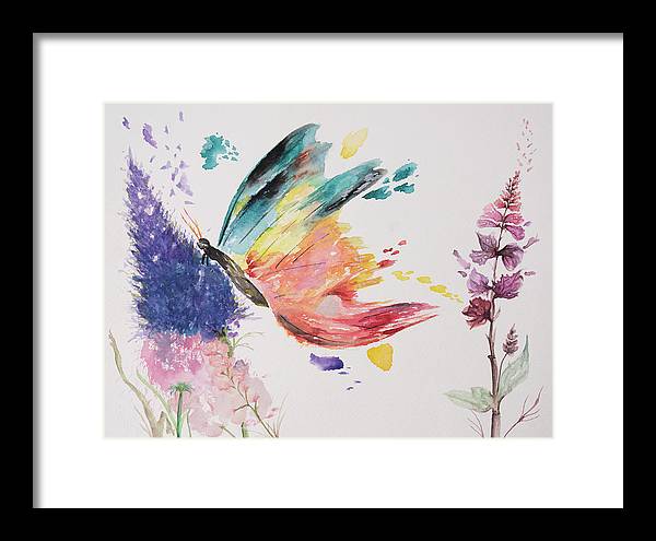 Rainbow Butterfly - Framed Print