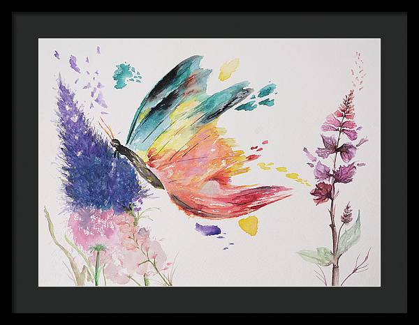 Rainbow Butterfly - Framed Print