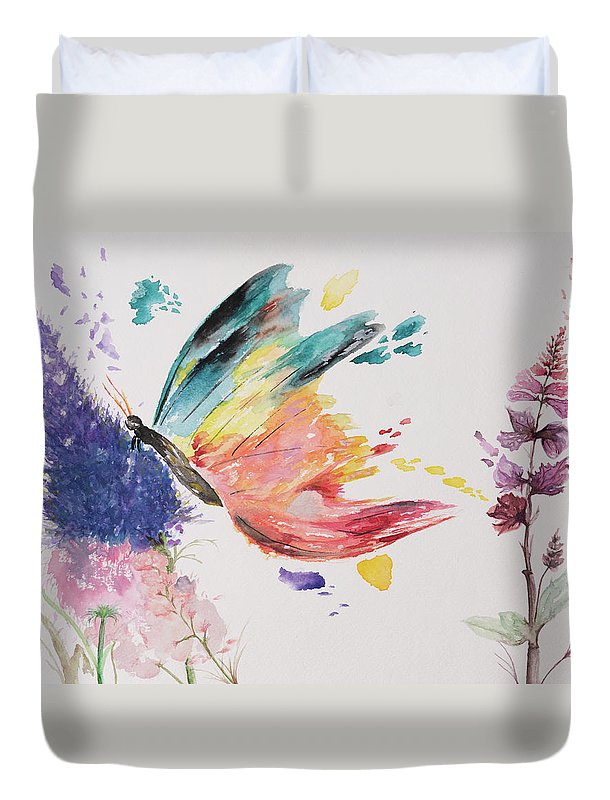 Rainbow Butterfly - Duvet Cover