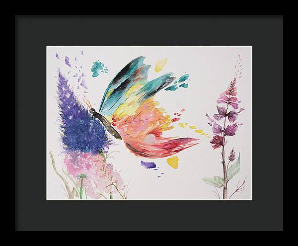 Rainbow Butterfly - Framed Print