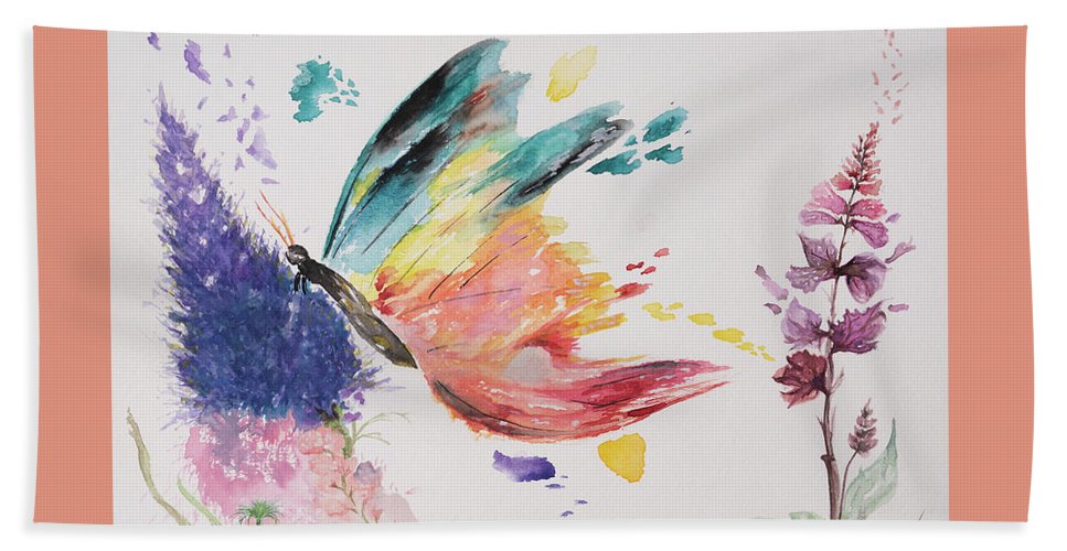 Rainbow Butterfly - Bath Towel