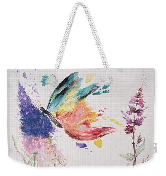 Rainbow Butterfly - Weekender Tote Bag