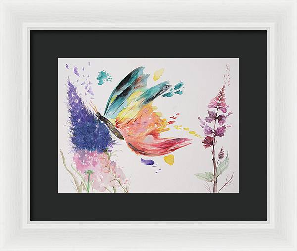 Rainbow Butterfly - Framed Print