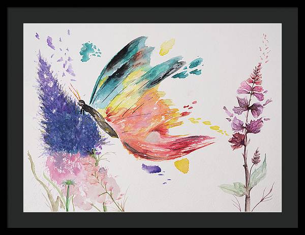 Rainbow Butterfly - Framed Print