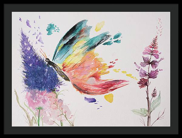 Rainbow Butterfly - Framed Print