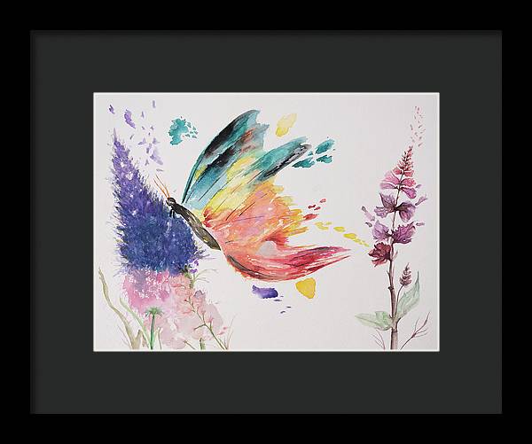 Rainbow Butterfly - Framed Print