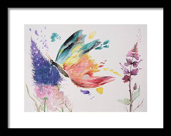 Rainbow Butterfly - Framed Print