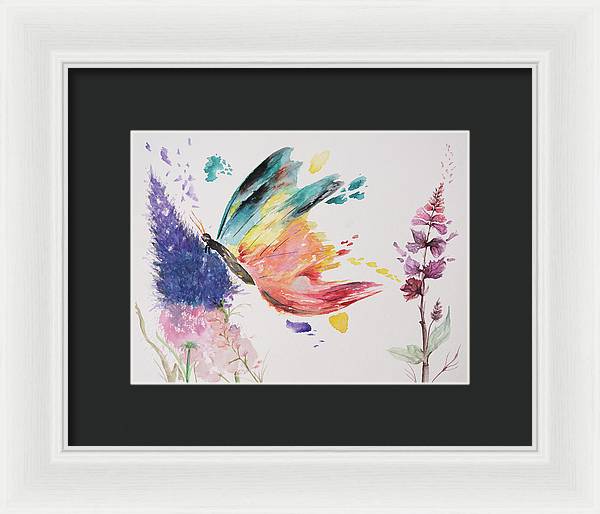 Rainbow Butterfly - Framed Print