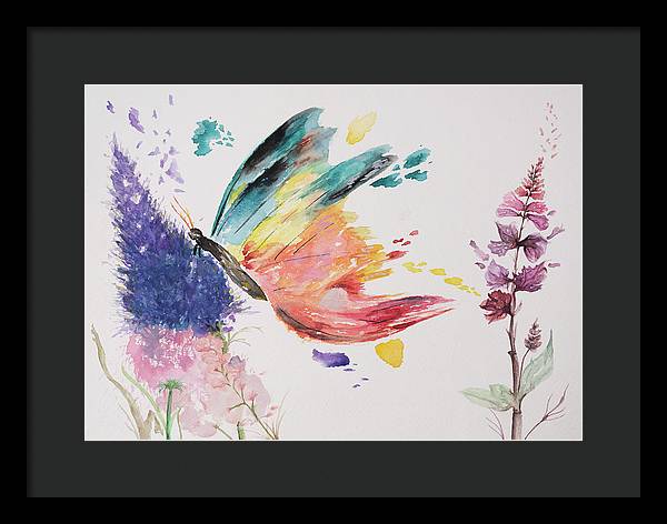 Rainbow Butterfly - Framed Print