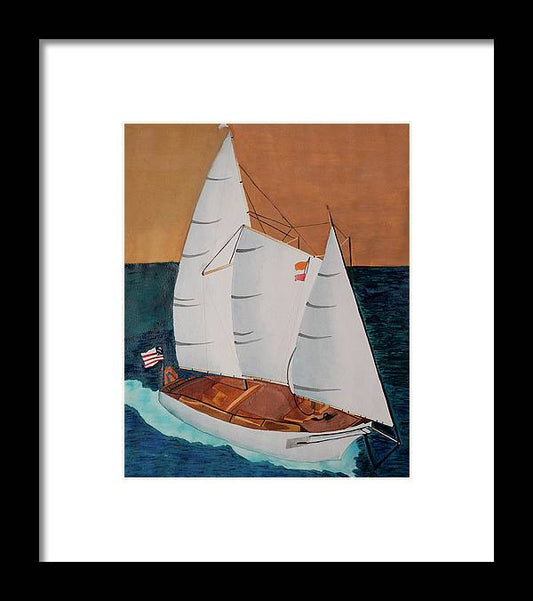 Sail Boat - Framed Print