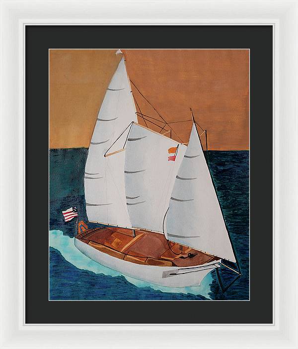 Sail Boat - Framed Print