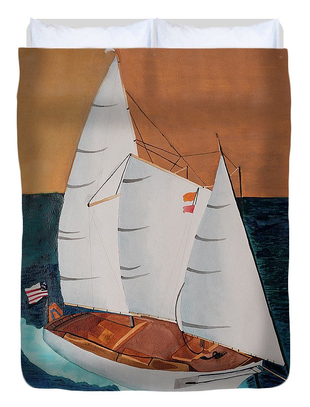 Sail Boat - Canvas - Duvet Cover