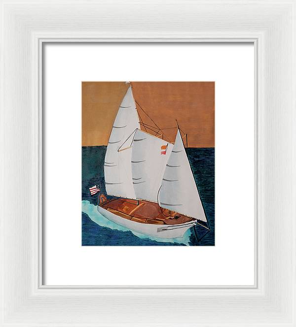 Sail Boat - Framed Print