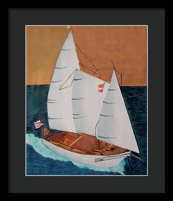 Sail Boat - Framed Print