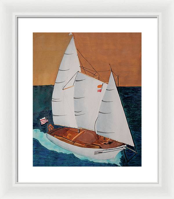 Sail Boat - Framed Print