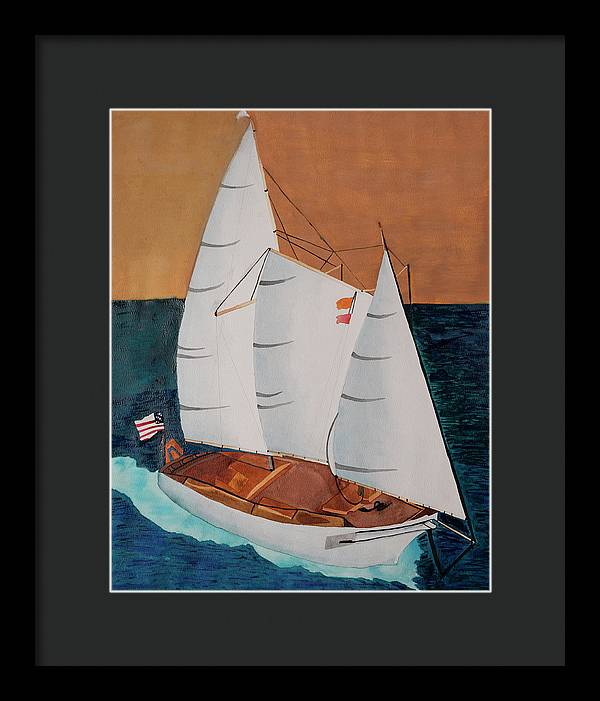 Sail Boat - Framed Print