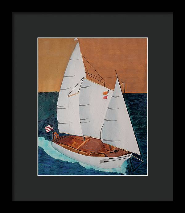 Sail Boat - Framed Print