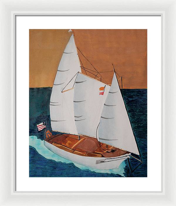 Sail Boat - Framed Print