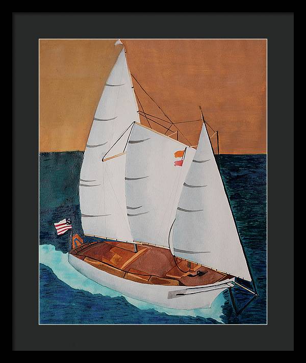 Sail Boat - Framed Print