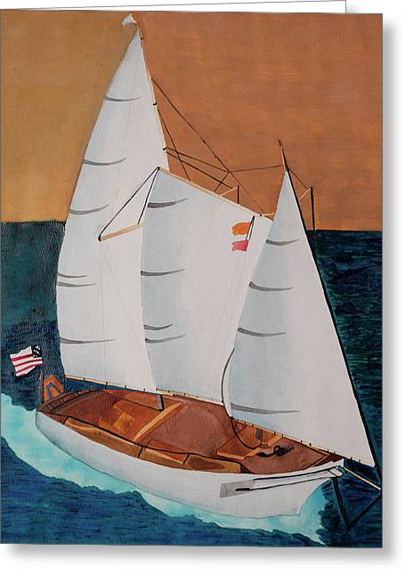 Sail Boat - Greeting Card