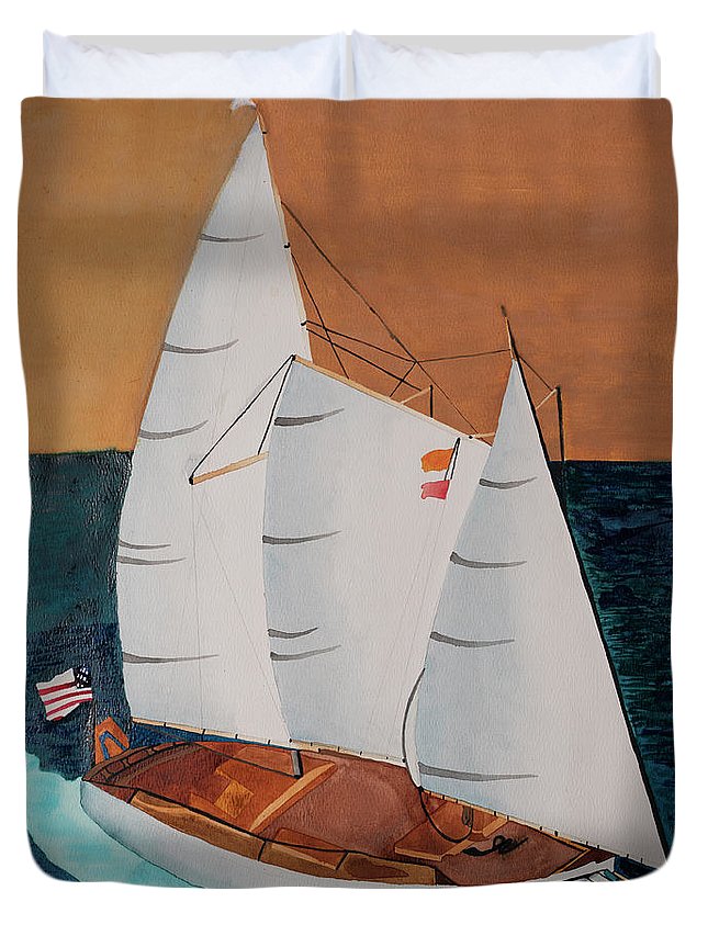 Sail Boat - Canvas - Duvet Cover