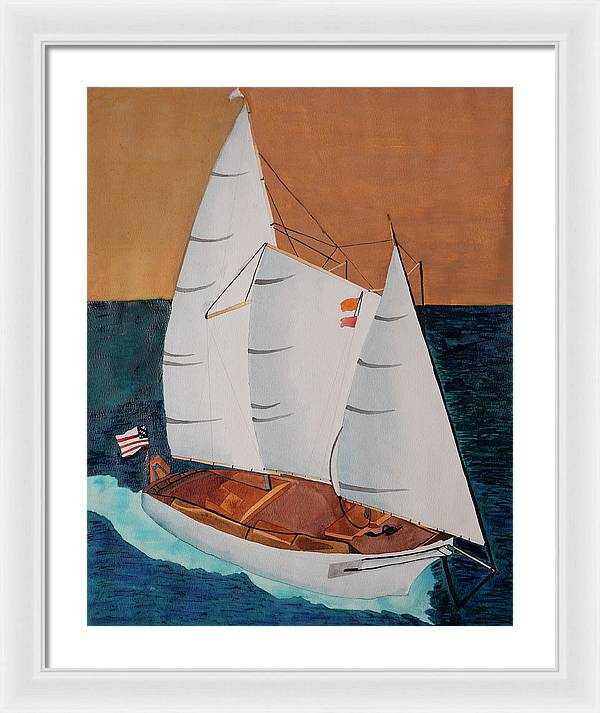 Sail Boat - Framed Print