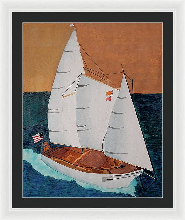 Sail Boat - Framed Print