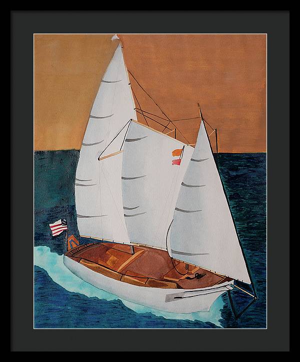 Sail Boat - Framed Print