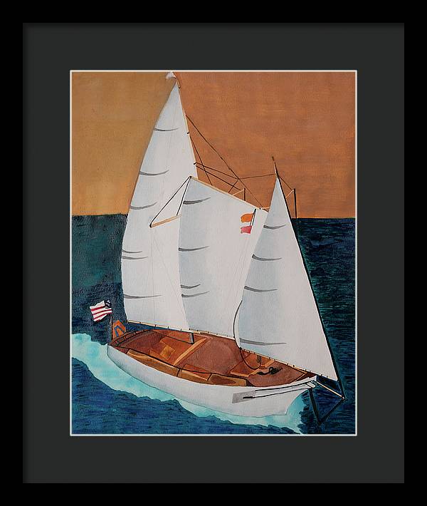 Sail Boat - Framed Print