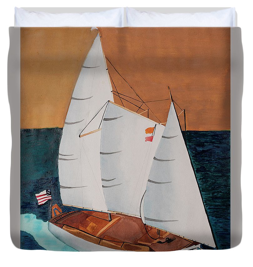 Sail Boat - Canvas - Duvet Cover