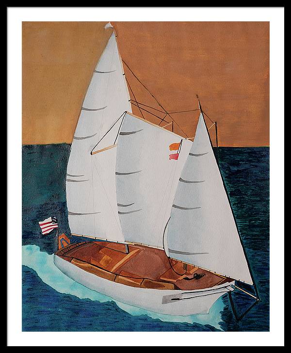 Sail Boat - Framed Print