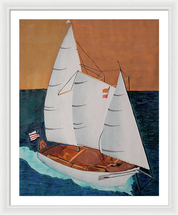 Sail Boat - Framed Print