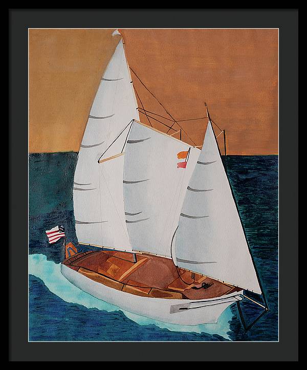 Sail Boat - Framed Print