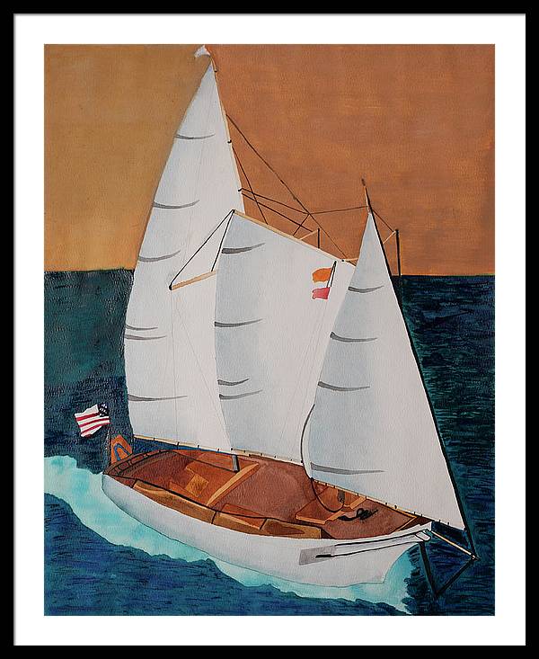 Sail Boat - Framed Print