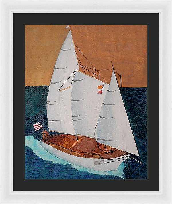 Sail Boat - Framed Print