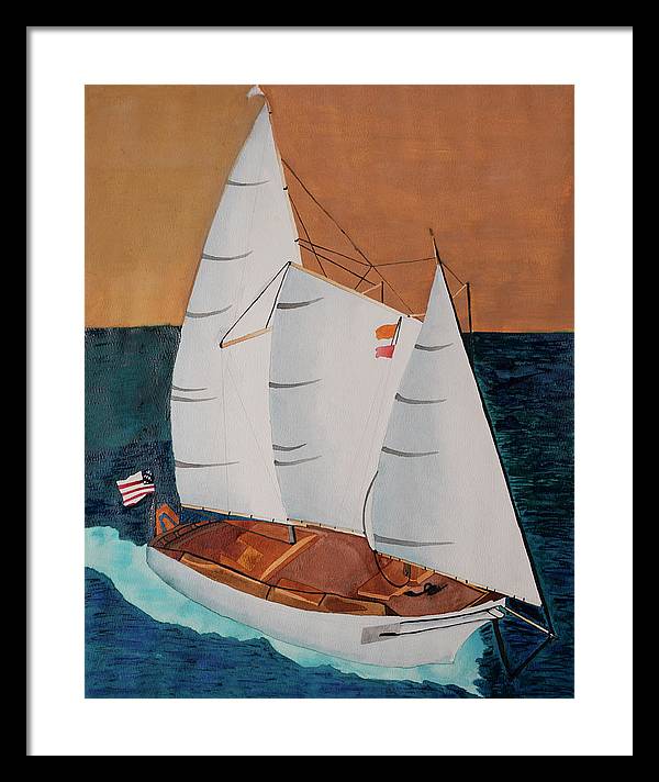 Sail Boat - Framed Print