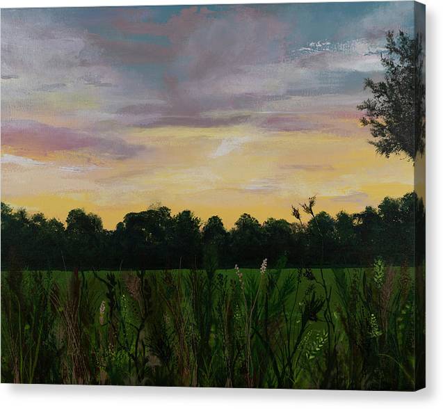 Serenity is an emotional artwork, a Heartwork, by Kristen Avolio of a marsh in southhampton, NY.