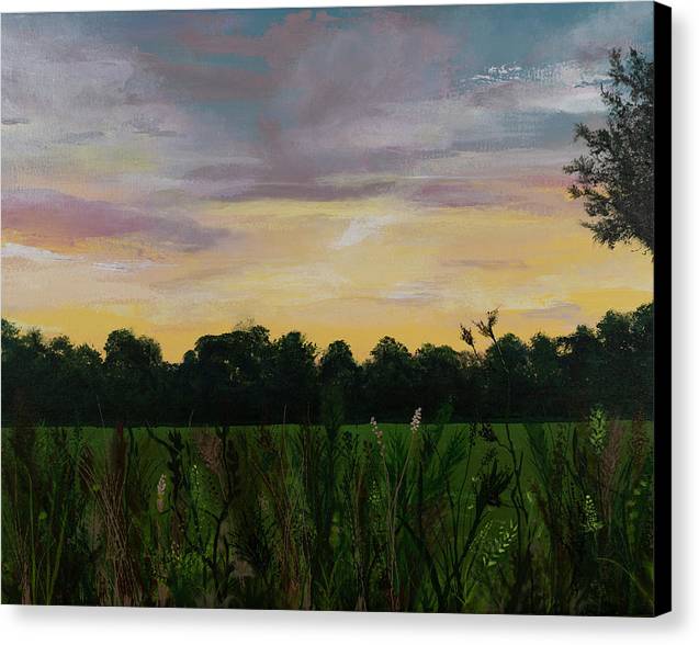 Serenity is an emotional artwork, a Heartwork, by Kristen Avolio of a marsh in southhampton, NY.